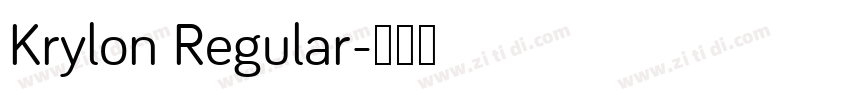Krylon Regular字体转换